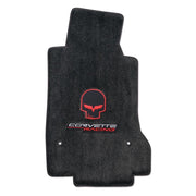 Corvette Lloyd Ultimat Floor Mats - Red Jake - Corvette - Racing - C6 Late 2007.5-2013 Front (Hook Anchor)