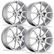 Corvette Wheels - TSW Interlagos (Set) : Silver with Mirror Cut