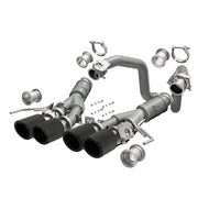 Corvette Exhaust - Magnaflow - Axle-Back Competition Series - Carbon Fiber Tips : C7 Stingray, Z51, Z06, Grand Sport, ZR1