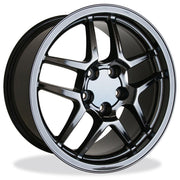 Corvette Black Chrome Wheel Exchange GM (Set) : 2001-2004 Z06