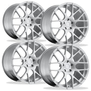 Corvette Custom Wheels - WCC 737 Monobloc Forged Series (Set) : Silver Brushed