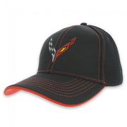 Corvette Next Generation Flags Performance Cap - Black/Red