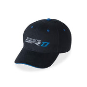 C7 Corvette ZR1 Structured Two Tone Hat/Cap : Black