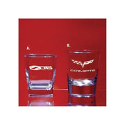 C6 Corvette Glassware w/C6 & C6 Z06 505HP Logo