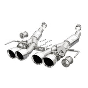 Corvette Exhaust - Magnaflow - Axle-Back Competition Series - Polished : C7 Stingray, Z51, Z06, Grand Sport, ZR1