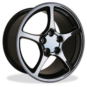 Corvette Black Chrome Wheel Exchange GM (Set) : 2000-2004 C5