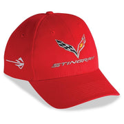 C7 Corvette Stingray - Chino Cap Embroidered : Red