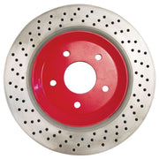 Corvette Brake Rotor Hub Covers - Red (Set) : 1997-2004 C5 & Z06