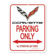 C7 Corvette Parking Only Aluminum Sign - 9" x 12" : C7 Stingray, Z51