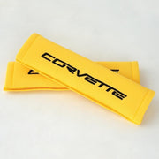 Corvette Seatbelt Harness Pad - Yellow : 2005-2013 C6