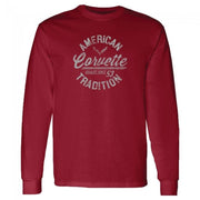 Corvette American Tradition Long Sleeve Tee - Garnet : C1 - C7