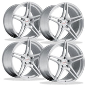 Corvette Custom Wheels - WCC 736 Monobloc Forged Series (Set) : Silver Brushed