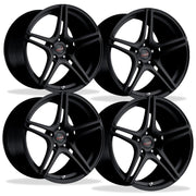 Corvette Custom Wheels - WCC 736 Monobloc Forged Series (Set) : Gloss Black