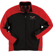 Corvette Mens Bonded Jacket with C6 Logo - Red / Black : 2005-2013