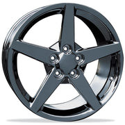 C6 Corvette Black Chrome Wheel Exchange GM (Set) : 2005-2007 C6