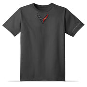 Corvette Next Generation Carbon Badge T-shirt : Charcoal