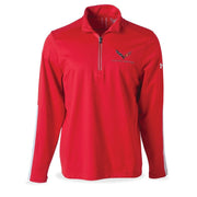 C7 Corvette Under Armour Qualifier Quarter Zip Jacket : Red (Medium)