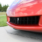 Corvette Front Grille - Retro Syle - Black Stainless Steel : 2005-2013 C6