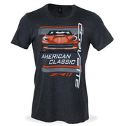 C7 Corvette ZR1 American Classic T-Shirt : Black/Orange