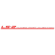 Corvette LS-2 Tuned Port Injection Decal - Red : 2005-2007 C6