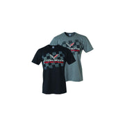 C7 Corvette - Corvette Racing Script w/C7 Logo T-shirt - Black, Grey