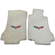 Corvette Lloyd Luxe Floor Mats - Light Tan with C6 Emblem Only : 2005-200.5