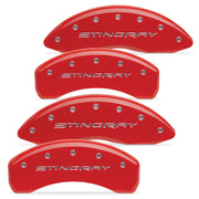 C7 Corvette Stingray Brake Caliper Cover Set with "STINGRAY" Script : Red