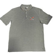 C7 Corvette Embroidered Textured Polo Shirt - Gray : C7 Z06