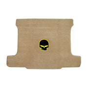 Corvette Cargo Mat - Cashmere with Yellow Jake Skull Logo - Coupe : 2005-2013 C6, Z06, ZR1 or Grand Sport