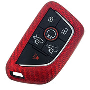 C8 Corvette Key Fob Case Carbon Fiber : Red