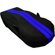 Corvette Ultraguard Plus Car Cover - Indoor/Outdoor Protection - Black W/ Blue Stripes : C8 Stingray, Z51, Z06
