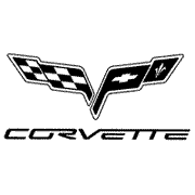 Corvette Christmas Tree Crystal Ornament - Round Shape with Emblem : 2005-2013 C6, Z06
