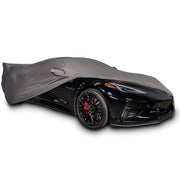 Corvette Ultraguard Stretch Satin Car Cover - Grey - Indoor : C8 Stingray, Z51, Z06