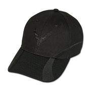 C8 Corvette Embroidered Tonal Ghost Hat : Black
