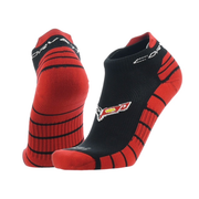 C8 Corvette Ankle Socks : Red/Black