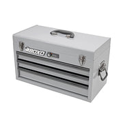 BOXO USA 3-Drawer Hand Carry Tool Box : Nardo Gray - Black Drawer Trim