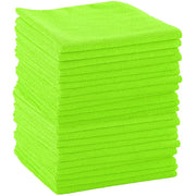 Liquid X Premium Microfiber Detailing Towels - 14" x 14" : Lime Green