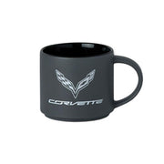 C7 Corvette Matte Grey Coffee Mug : Red or Black Center