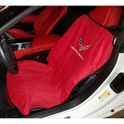C7 Corvette Seat Armour Seat Cover/Seat Towels - Adrenalin Red : Stingray, Z51, Z06, Grand Sport
