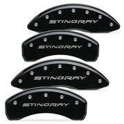 C7 Corvette Stingray Brake Caliper Cover Set with "STINGRAY" Script : Gloss Black