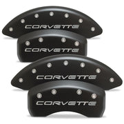 Corvette Brake Caliper Cover Set (4) : 1997-2004 C5 & Z06 - Stealth Black Series