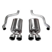 Corvette Exhaust System - Axle-Back - Sport with 4.5" Quad Round Tips - Polished - Corsa : 2005-2013 C6