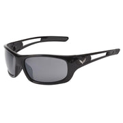 Corvette Full Frame Sunglasses - Gloss Black : C7 Logo