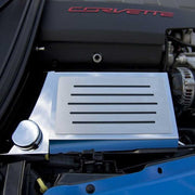 Corvette Fuse Box Cover Polished - Slotted : C7 Stingray, Z51, Z06, Grand Sport