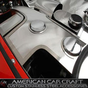 Corvette Washer Tank Covers with Cap Cover - Polished Stainless Steel : 1997-2004 C5 & Z06