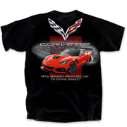 Corvette Drive Itself Tee Shirt - Black : C7