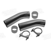 Corvette Exhaust Extensions. Curved Non-Flared: 1974-1982