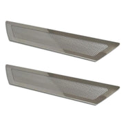 Corvette Door Sill Protectors - Stainless Steel - Perforated : 2005-2012 C6