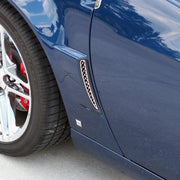 Corvette - Side Vent Grilles - Laser Mesh Stainless Steel : 2006-2012 C6 Z06, Grand Sport & ZR1