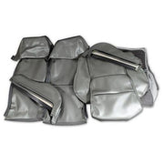Corvette Leather Like Seat Covers. Gray Sport: 1984-1987